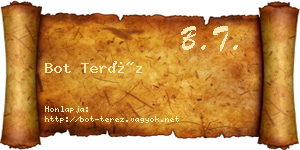 Bot Teréz névjegykártya